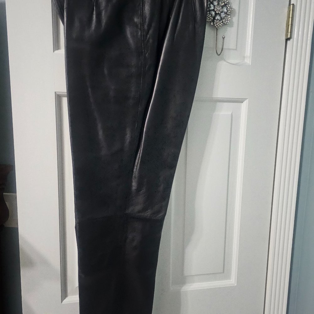 Black Leather Pants